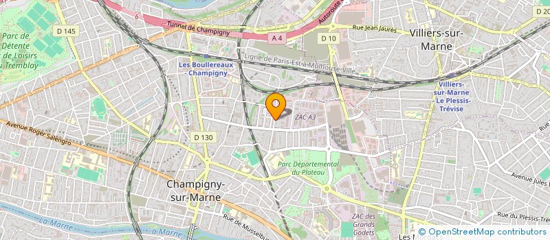 localisation de l'entreprise MADAME CHANTAL CHAYE  CHAMPIGNY-SUR-MARNE