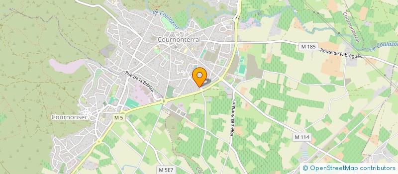 localisation de l'entreprise MADAME CHANTAL CHERIN  COURNONTERRAL