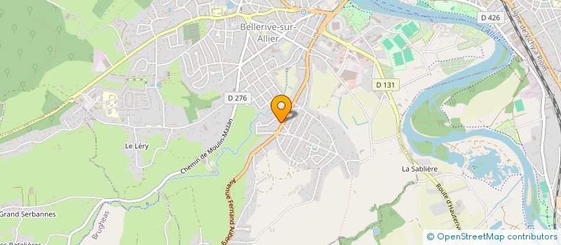 localisation de l'entreprise MADAME CHANTAL CHERVET à BELLERIVE-SUR-ALLIER