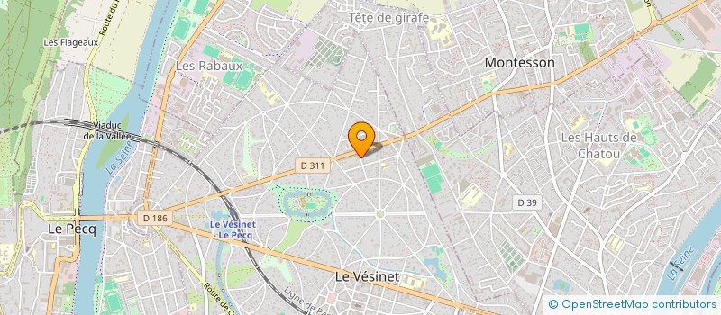 localisation de l'entreprise MADAME CHANTAL CHEVANNE  LE VESINET