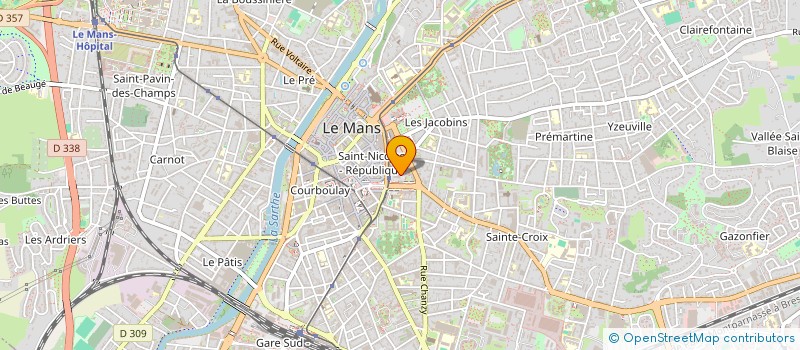 localisation de l'entreprise MADAME CHANTAL CHEVEREAU à LE MANS
