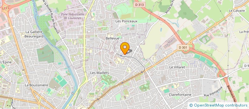 localisation de l'entreprise MADAME CHANTAL CHOPLIN à LE MANS