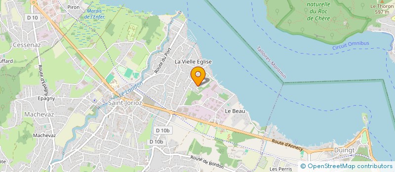 localisation de l'entreprise MADAME CHANTAL CIZERON à SAINT-JORIOZ