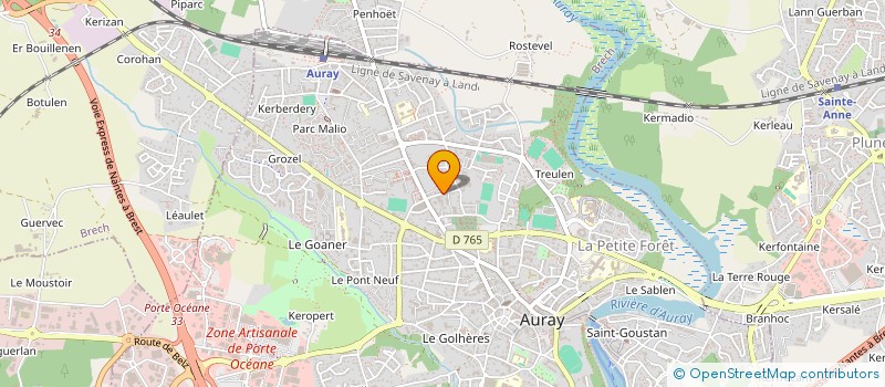 localisation de l'entreprise MADAME CHANTAL CLAR à AURAY