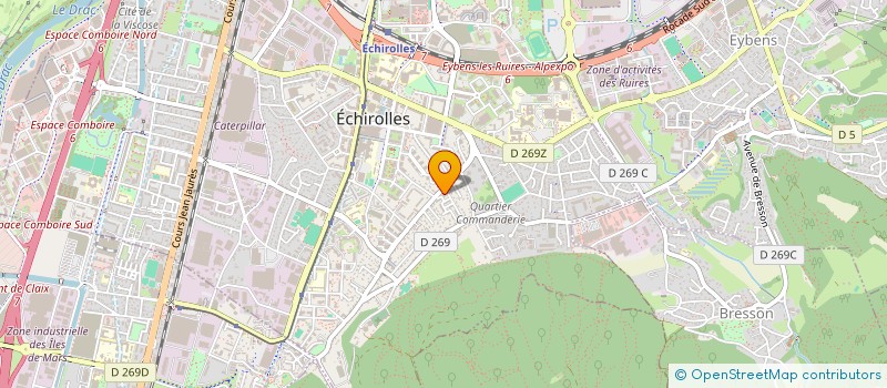 localisation de l'entreprise MADAME CHANTAL CLERC  ECHIROLLES