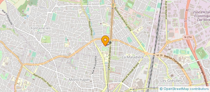 localisation de l'entreprise MADAME CHANTAL CLERC à DIJON