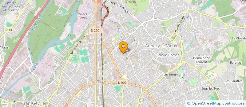 localisation de l'entreprise MADAME CHANTAL CLERC à ANNECY