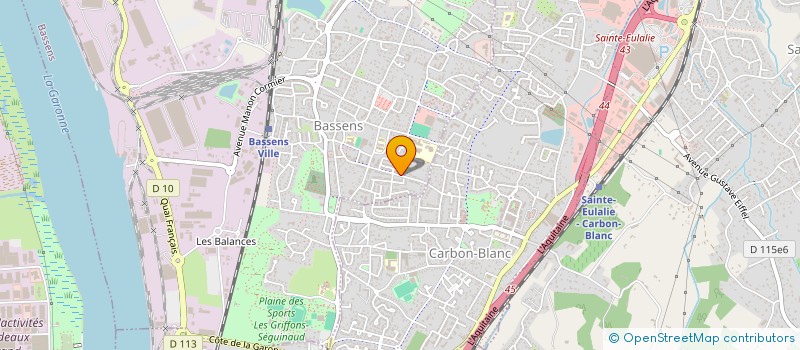 localisation de l'entreprise MADAME CHANTAL CLUSET  BASSENS