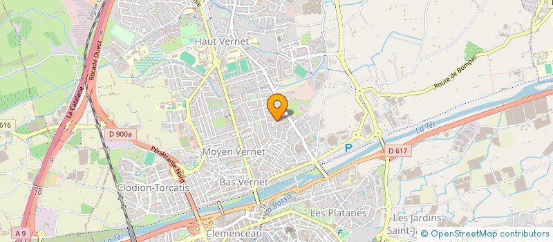 localisation de l'entreprise MADAME CHANTAL CODINA  PERPIGNAN