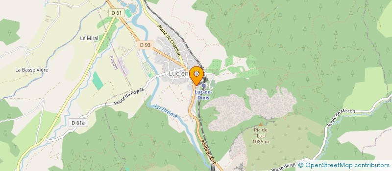 localisation de l'entreprise MADAME CHANTAL COLOMB  LUC-EN-DIOIS