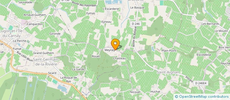 localisation de l'entreprise MADAME CHANTAL COLOMBET  SAINT-GERMAIN-DE-LA-RIVIERE