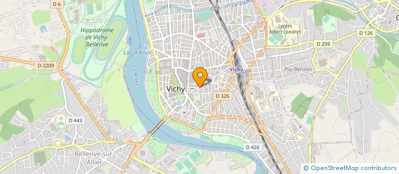 localisation de l'entreprise MADAME CHANTAL COLOMBET  VICHY