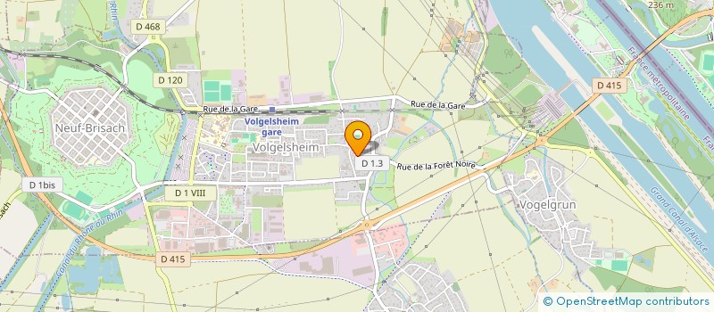 localisation de l'entreprise MADAME CHANTAL COLSON  VOLGELSHEIM