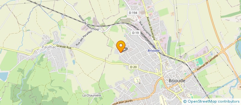 localisation de l'entreprise MADAME CHANTAL COMBRET  BRIOUDE