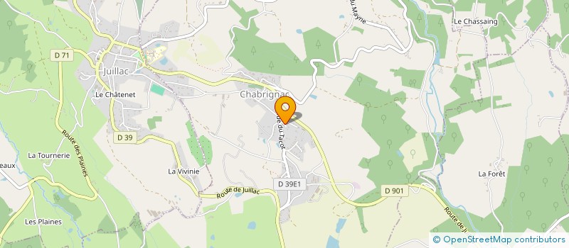 localisation de l'entreprise MADAME CHANTAL COMBY à JUILLAC