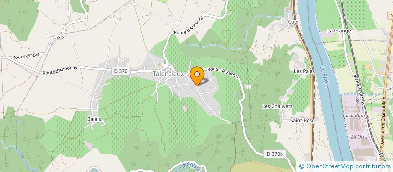 localisation de l'entreprise MADAME CHANTAL CONSTANT  TALENCIEUX