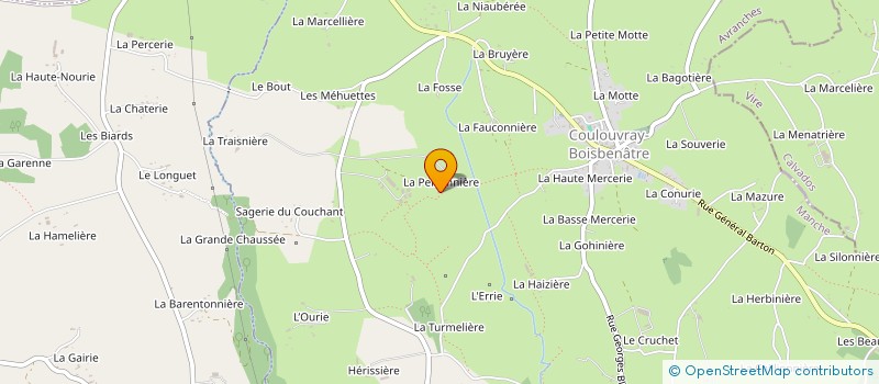 localisation de l'entreprise MADAME CHANTAL COQUELIN  COULOUVRAY-BOISBENATRE