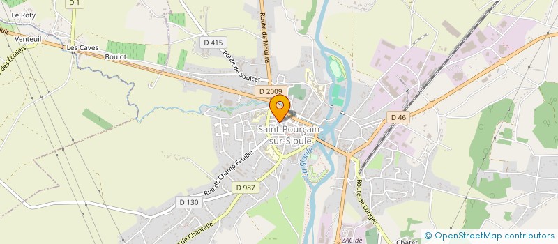 localisation de l'entreprise MADAME CHANTAL COQUELUT à SAINT-POURCAIN-SUR-SIOULE