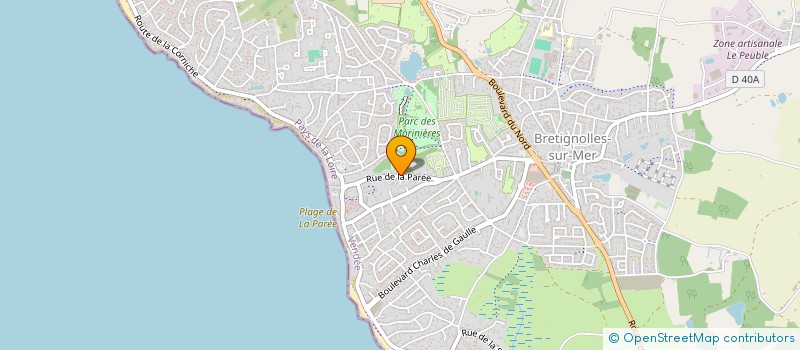 localisation de l'entreprise MADAME CHANTAL CORBIERE  BRETIGNOLLES-SUR-MER