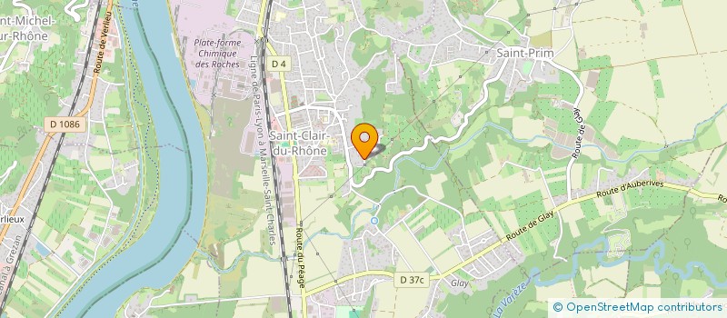 localisation de l'entreprise MADAME CHANTAL COROMPT  SAINT-CLAIR-DU-RHONE