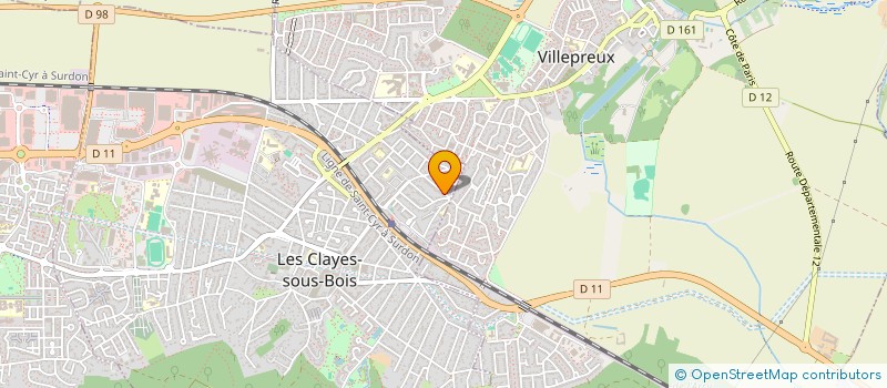 localisation de l'entreprise MADAME CHANTAL COTREZ  LES CLAYES-SOUS-BOIS