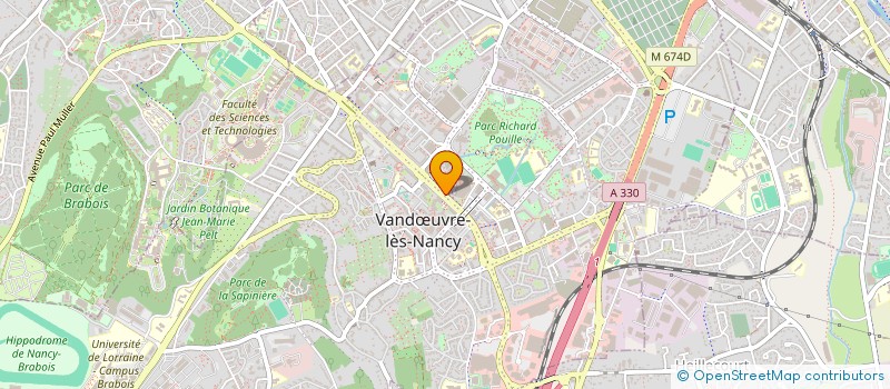 localisation de l'entreprise MADAME CHANTAL COULLEAU  VANDUVRE-LES-NANCY