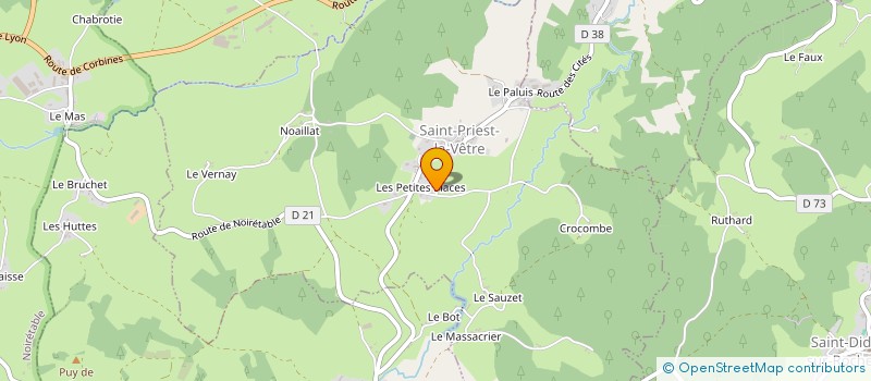 localisation de l'entreprise MADAME CHANTAL COUZON  SAINT-PRIEST-LA-VETRE