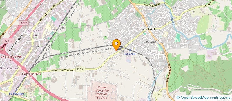 localisation de l'entreprise MADAME CHANTAL CRETIN  LA CRAU