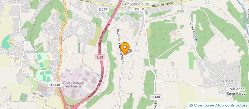 localisation de l'entreprise MADAME CHANTAL CRUCHE  LA RIVIERE-SAINT-SAUVEUR