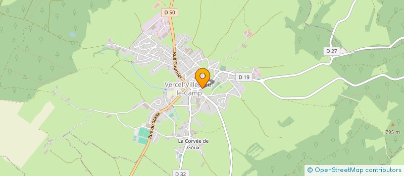 localisation de l'entreprise MADAME CHANTAL CUINET à CHAUX-LES-PASSAVANT