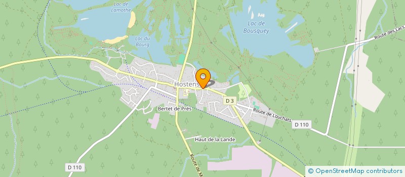 localisation de l'entreprise MADAME CHANTAL DAGORNE  HOSTENS