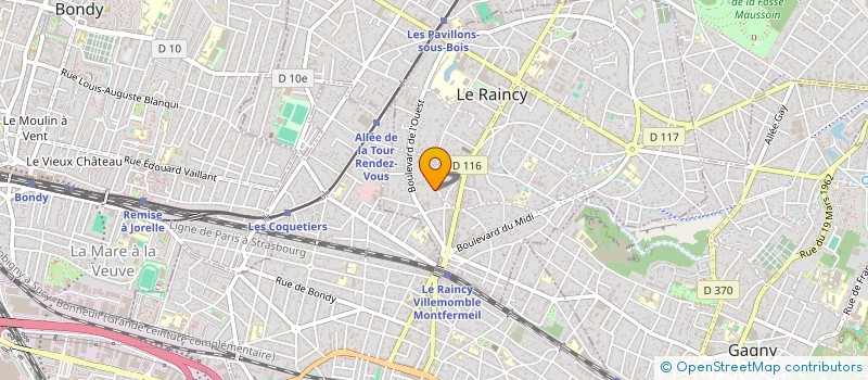 localisation de l'entreprise MADAME CHANTAL DANARD à LE RAINCY