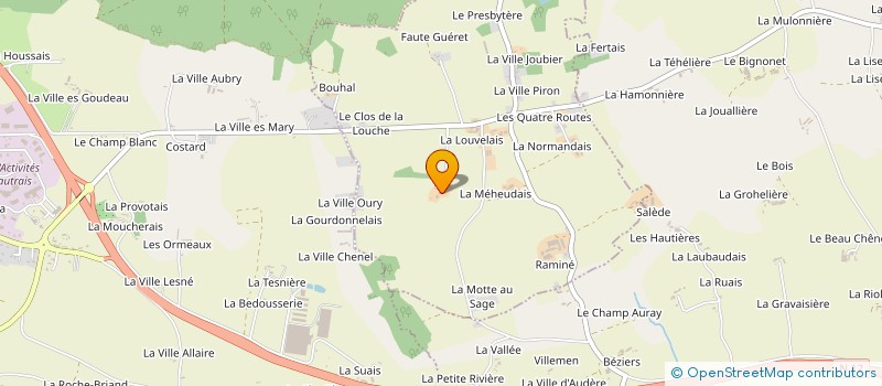 localisation de l'entreprise MADAME CHANTAL DANIEL à LA CHAPELLE DU LOU DU LAC