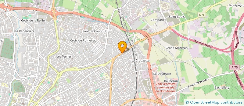 localisation de l'entreprise MADAME CHANTAL DANIELLE JOS MALET  BEZIERS