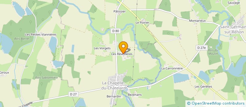 localisation de l'entreprise MADAME CHANTAL DANTIN  LA CHAPELLE DU CHATELARD