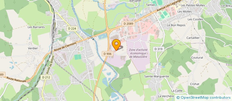 localisation de l'entreprise MADAME CHANTAL DASSAUD à THIERS