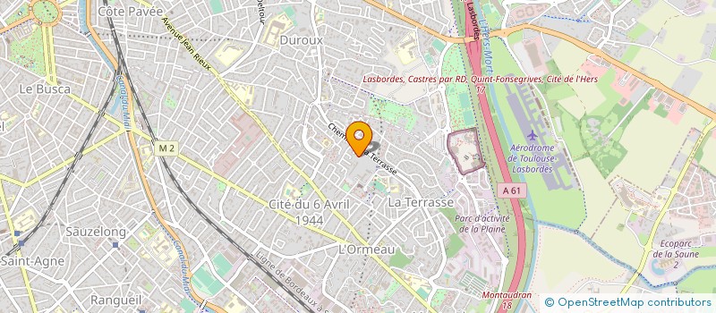 localisation de l'entreprise MADAME CHANTAL DAVID à TOULOUSE