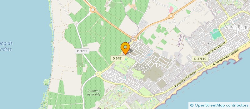 localisation de l'entreprise MADAME CHANTAL DAVY à SERIGNAN