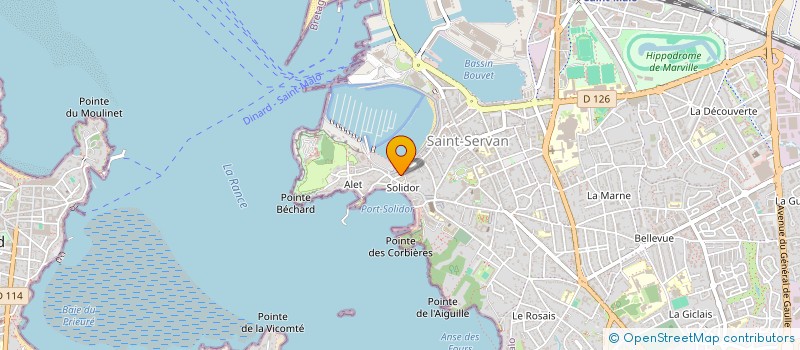 localisation de l'entreprise MADAME CHANTAL DE CHATEAUBOURG DE LA CELLE  SAINT-MALO