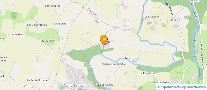 localisation de l'entreprise MADAME CHANTAL DE LA MONNERAYE  SAINT-GERMAIN-LE-FOUILLOUX