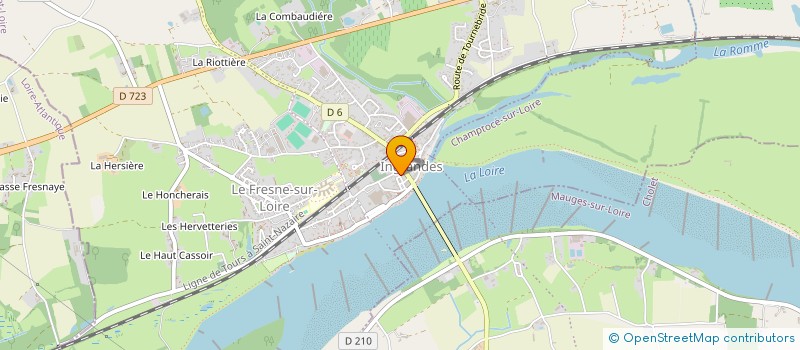 localisation de l'entreprise MADAME CHANTAL DE LA ROCHEBROCHARD  INGRANDES-LE-FRESNE-SUR-LOIRE