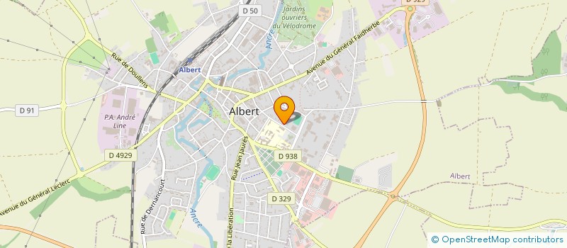 localisation de l'entreprise MADAME CHANTAL DEBEUGNY à ALBERT