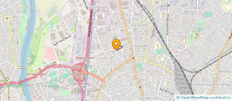 localisation de l'entreprise MADAME CHANTAL DEBIEUVRE à TOULOUSE