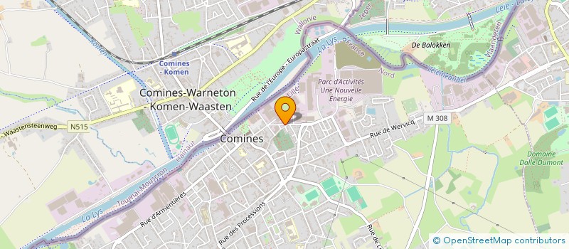 localisation de l'entreprise MADAME CHANTAL DEBLAERE  COMINES