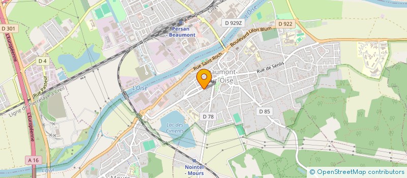 localisation de l'entreprise MADAME CHANTAL DEBORD  BEAUMONT-SUR-OISE