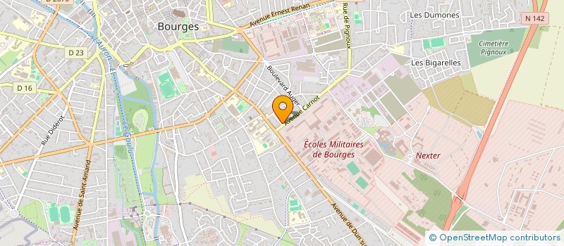 localisation de l'entreprise MADAME CHANTAL DEBORD à BOURGES