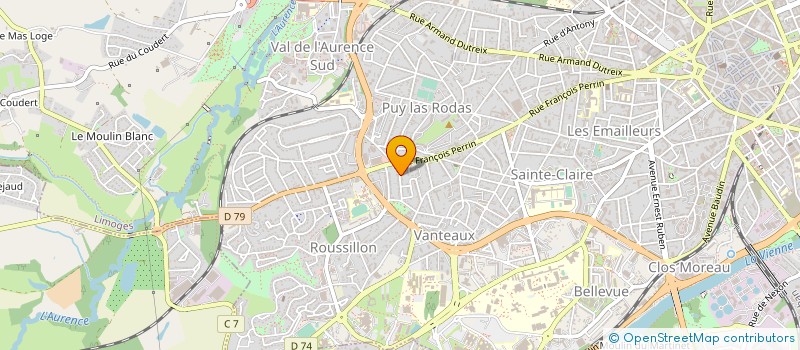 localisation de l'entreprise MADAME CHANTAL DEBOUDAUD à LIMOGES