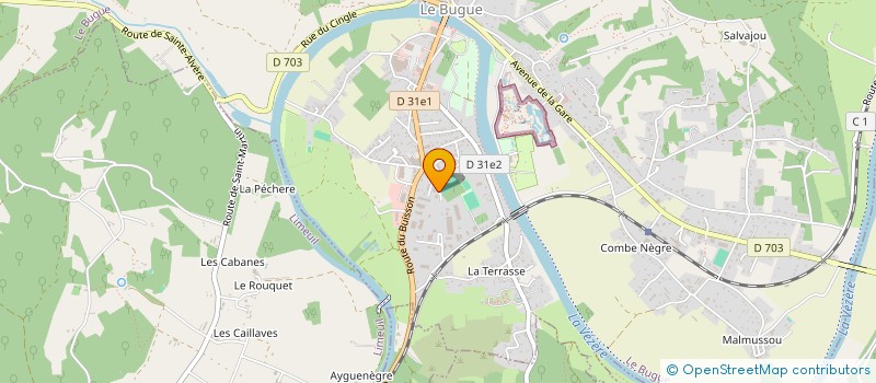 localisation de l'entreprise MADAME CHANTAL DEBRIE  LE BUGUE