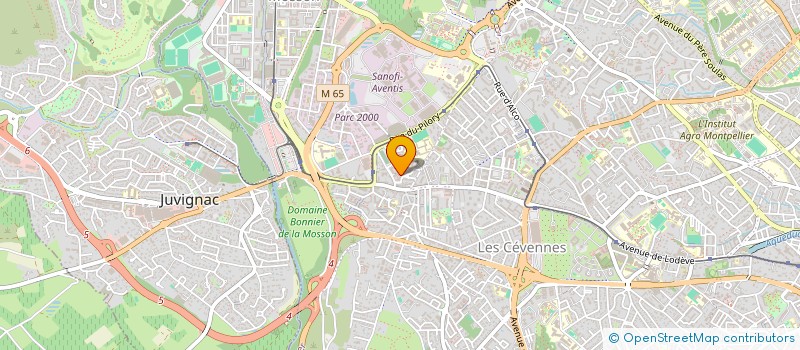 localisation de l'entreprise MADAME CHANTAL DEJONGE à MONTPELLIER