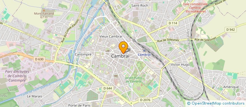 localisation de l'entreprise MADAME CHANTAL DELBERGHE  CAMBRAI